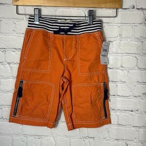 Mini Boden Boys Orange‎ Cargo Pants size 3Y NEW with tags